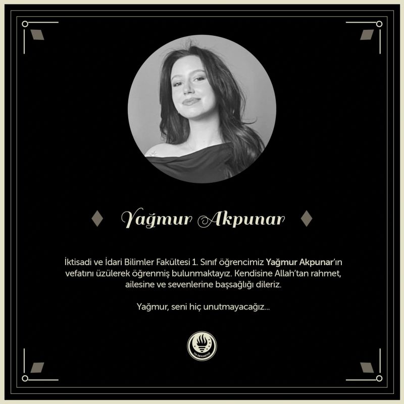 başsağlığı yağmur akpunar