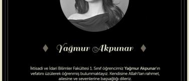 başsağlığı yağmur akpunar